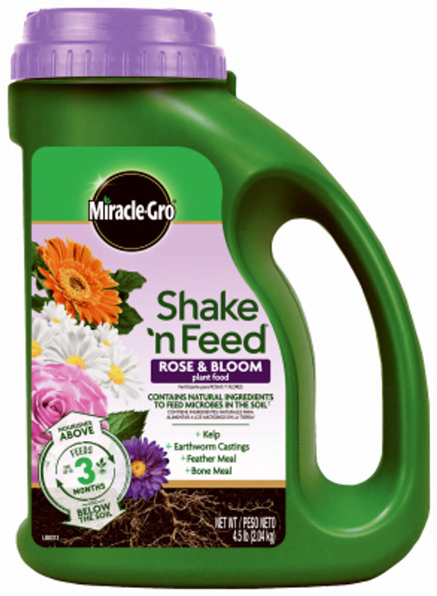 THE SCOTTS MIRACLE-GRO 3002210 SHAKE 'N FEED ROSE & BLOOM CONTINUOUS RE