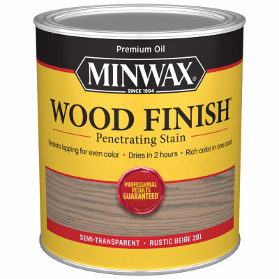 MINWAX 701004444 STAIN WOOD RUSTIC BEIGE FINISH