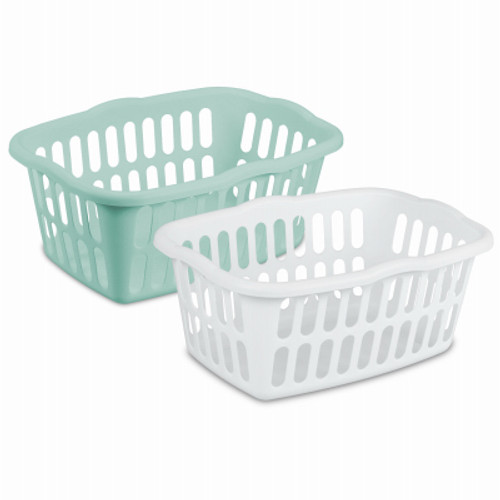 STERILITE CORP 12459412 LAUNDRY BASKET, RECTANGULAR, 24-IN.