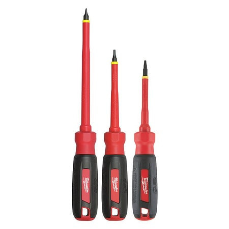 MILWAUKEE ELECTRIC TOOLS 48-22-2203 3 PC INSULATED SET W/ SQ