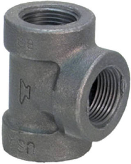 ANVIL 8700120606 PIPE FITTING, BLACK TEE, 1-1/4-IN.