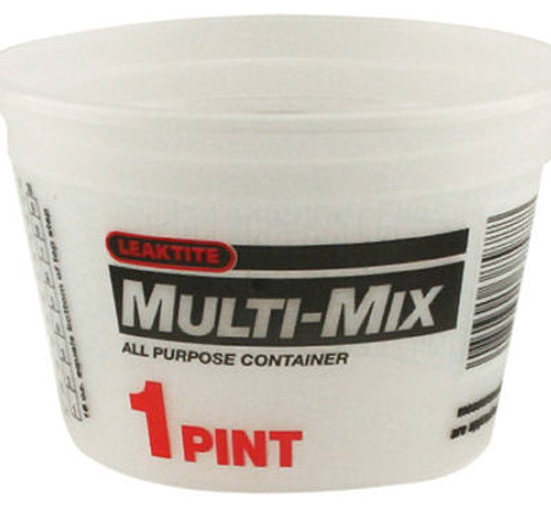 LEAKTITE 01M3500 MULTI-MIX CONTAINER, 1-PT. LEAKTITE 01M3500 MULTI-MIX CONTAINER, 1-PT.