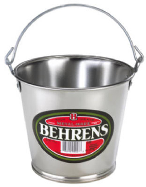 BEHRENS 1202GS GALVANIZED STEEL WATER PAIL, 2-QT.