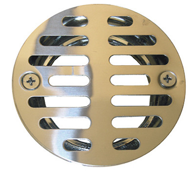 LARSEN SUPPLY CO., INC. 03-1231 SHOWER DRAIN, 3-1/2-IN. STAINLESS STEEL 