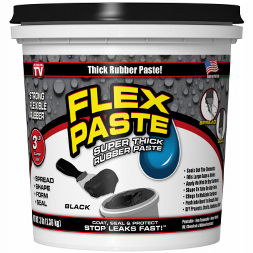 SWIFT RESPONSE LLC PFSBLKR32 SUPER THICK RUBBERIZED PASTE, BLACK, 3-L SWIFT RESPONSE LLC PFSBLKR32 SUPER THICK RUBBERIZED PASTE, BLACK, 3-L