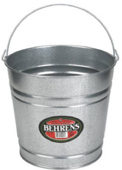 BEHRENS 1212GS GALVANIZED STEEL WATER PAIL, 12-QT.