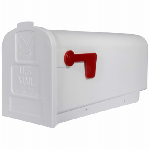 SOLAR GROUP PL101W0201 PARSONS POST-MOUNT MAILBOX, MEDIUM, WHIT