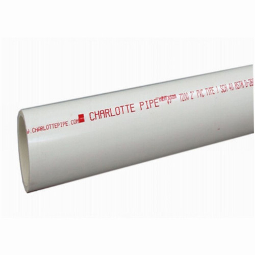 CHARLOTTE PIPE & FOUNDR PVC 07300  0200 PVC DWV PIPE, SCHEDULE 40, 3-IN. X 2-FT.