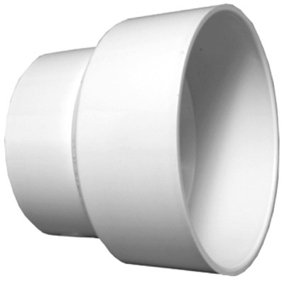 CHARLOTTE PIPE & FOUNDR PVC 00102  0600HA SCHEDULE 40 DWV PVC REDUCING COUPLING, 2