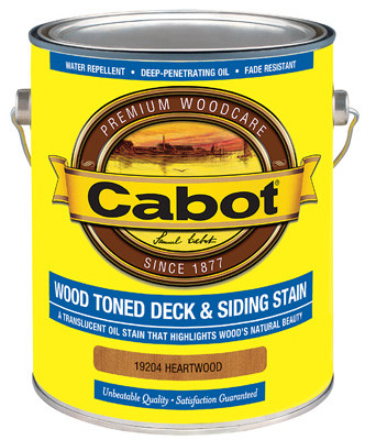 CABOT 19204-07 WOOD TONED DECK & SIDING STAIN, HEARTWOO