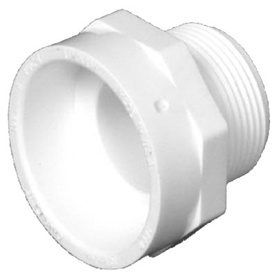 CHARLOTTE PIPE & FOUNDR PVC 00109  0600HA SCHEDULE 40 DWV PVC PIPE ADAPTER, 1.25-I