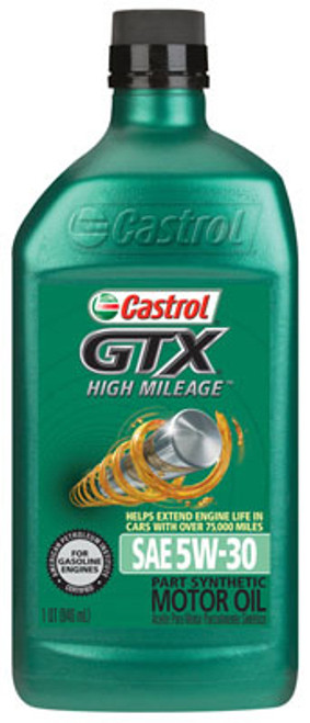 BP LUBRICANTS USA INC 149D6A GTX MOTOR OIL, HIGH-MILEAGE, 5W-30, 1-QT