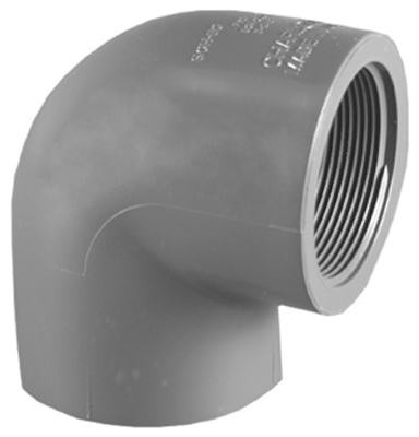 CHARLOTTE PIPE & FOUNDR PVC 08301 0800HA SCHEDULE 80 PVC 90-DEGREE ELBOW, SLIP X 