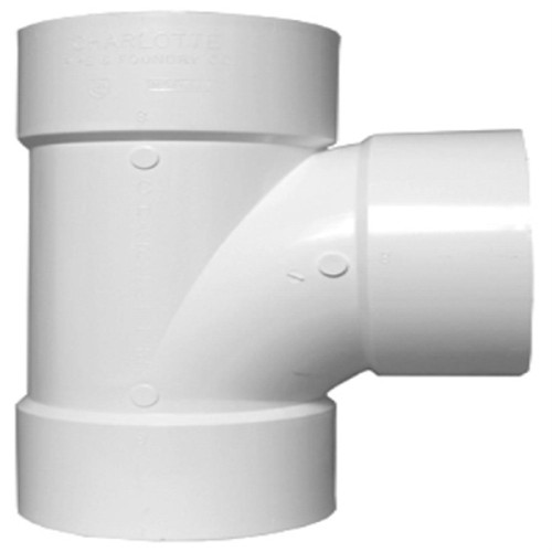 CHARLOTTE PIPE & FOUNDR PVC 00400  0800HA SCHEDULE 40 DWV SANITARY PIPE TEE, PVC,  CHARLOTTE PIPE & FOUNDR PVC 00400  0800HA SCHEDULE 40 DWV SANITARY PIPE TEE, PVC,