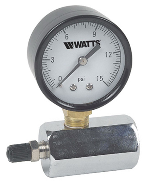 WATTS BRASS & TUBULAR 3/4 IWTG-GAS SERIES IWTH GAS AIR TEST ASSEMBLY GAUGE