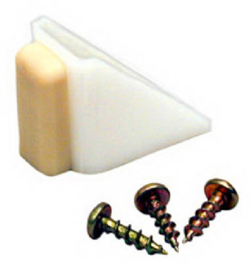 L E JOHNSON 2155PPK1 BYPASS DOOR BUMP STOP, WHITE, 1-IN.