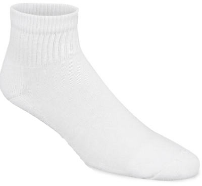 WIGWAM MILLS INC S1168-051-XL ATHLETIC SOCKS, QUARTER, WHITE, MEN'S XL