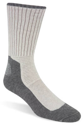 WIGWAM MILLS INC S1349-902-MD WORK SOCKS, ANTI-MICROBIAL, GRAY, MEN'S 