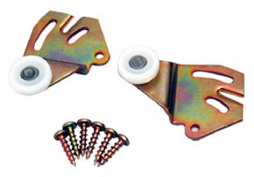 L E JOHNSON 2238 PPK2 BYPASS DOOR HANGER, 7/8-IN. WHEEL, 3/8-I