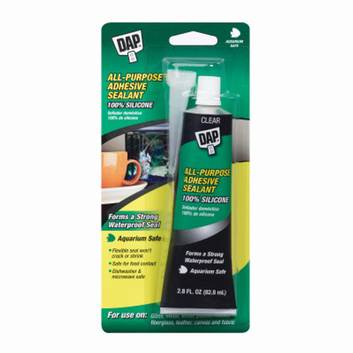 DAP PRODUCTS INC 00755 3-OZ. CLEAR SILICONE AQUARIUM SEALANT
