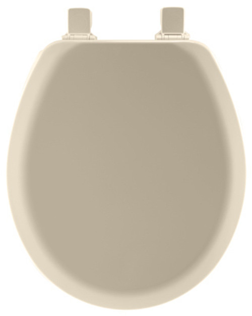 BEMIS MFG 41EC 006 ROUND MOLDED WOOD TOILET SEAT, EASY-CLEA