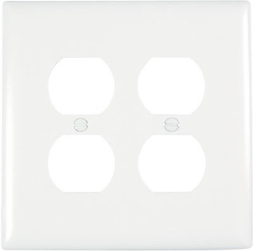PASS & SEYMOUR TPJ82WCC10 WHITE DOUBLE DUPLEX NYLON WALL PLATE PASS & SEYMOUR TPJ82WCC10 WHITE DOUBLE DUPLEX NYLON WALL PLATE