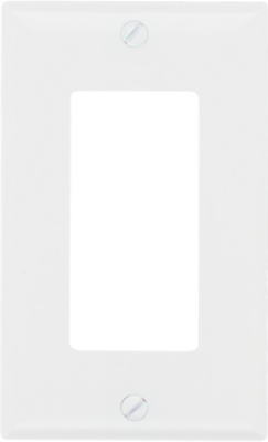 PASS & SEYMOUR SP26WUCC100 WALL PLATE, 1-GANG DECORATOR, UREA, WHIT