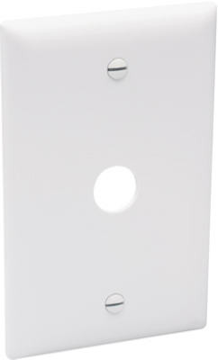 PASS & SEYMOUR TP60W WALL PLATE, TELEPHONE/CABLE-OUTLET, WHIT