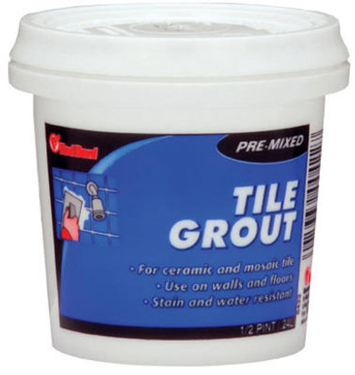 RED DEVIL INC 0422 PRE-MIXED TILE GROUT, 1/2-PINT