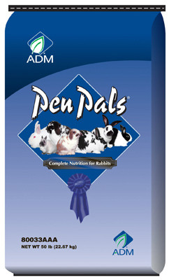 ADM ANIMAL NUTRITION 80033AAAE4 PEN PALS RABBIT MINI PELLETS, 50-LBS.