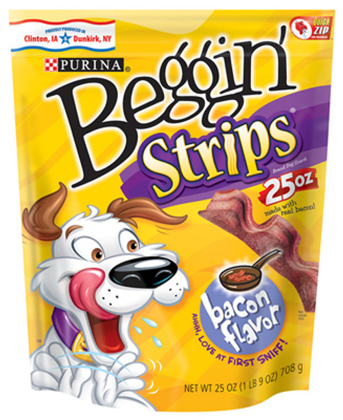 AMERICAN DISTRIBUTION & MFG CO 11049 DOG TREATS, BACON, 25-OZ. POUCH