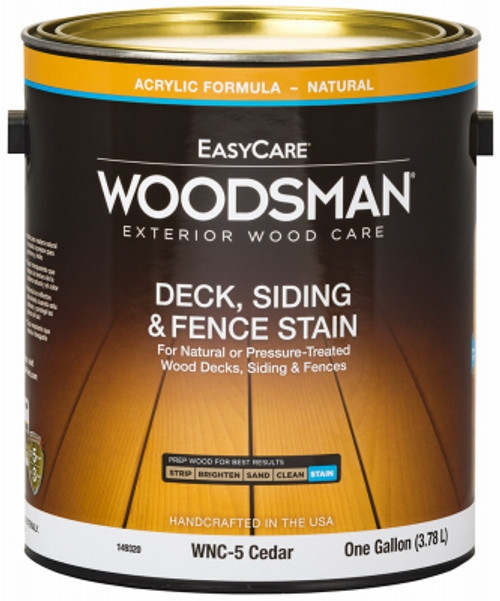 TRUE VALUE MFG COMPANY WNC5-GL ACRYLIC DECK, SIDING & FENCE STAIN, NATU