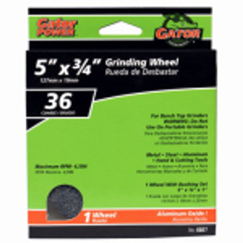 ALI INDUSTRIES 6027 COARSE GRINDING WHEEL, 5 X .75 X 1-IN.