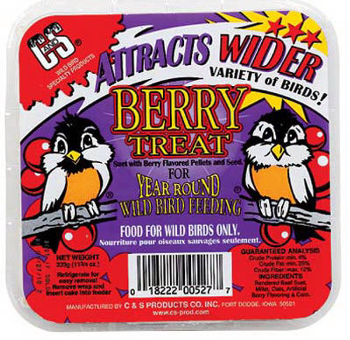 C&S PRODUCTS COMPANY IN 12527 SUET CAKE, BERRY TREAT, 11.75-OZ.
