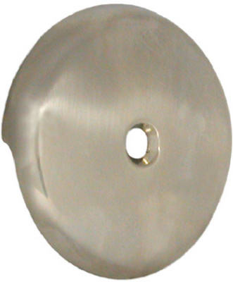 DANCO 89235A TUB OVERFLOW PLATE, SINGLE-HOLE, BRUSHED
