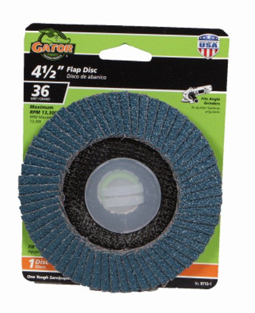 ALI INDUSTRIES 9713-1 FLAP DISC, 36 GRIT, 4.5-IN.