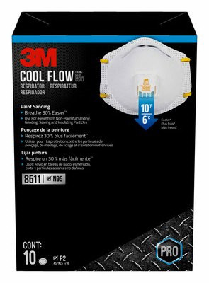 3M 8511PB1-A-PS TEKK PROTECTION RESPIRATOR COOL VALVES, 