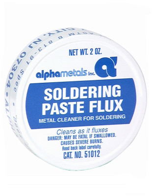 ALPHA ASSEMBLY SOLUTIONS INC AM51012 SOLDERING PASTE FLUX, 2-OZ.