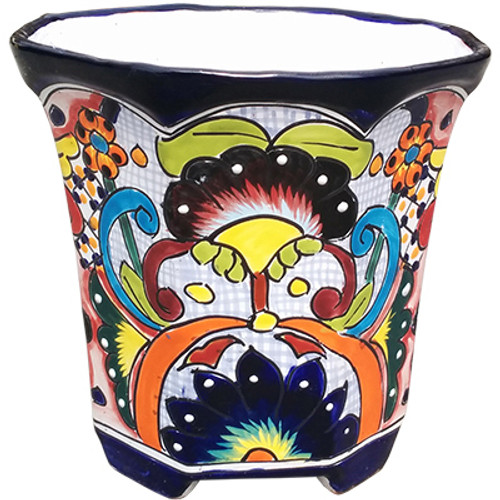 AVERA HOME GOODS LLC APG022080 CERAMIC PLANTER, OCTAGON, DOUBLE-FIRED, 