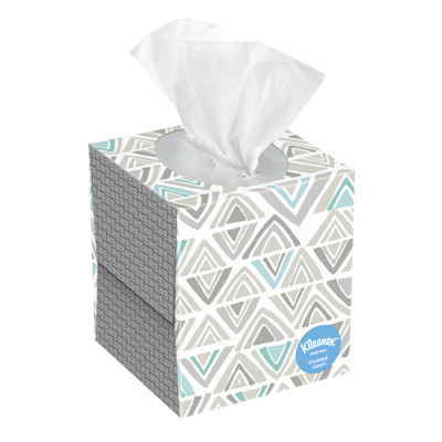 KIMBERLY CLARK 49995 FACIAL TISSUE, 2-PLY, ASSORTED COLORS, 7