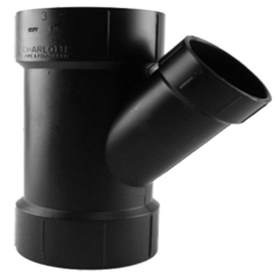 CHARLOTTE PIPE & FOUNDR ABS 00601  1800HA PIPE FITTING, ABS/DWV REDUCING WYE, 4 X 