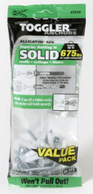 MECHANICAL PLASTICS CORP 50475 ALLIGATOR MASONRY ANCHORS, FLANGED, .25-