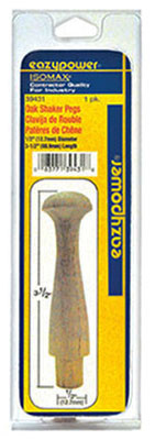 EAZYPOWER CORPORATION 39431 SHAKER PEG, OAK, 1/2 X 3-1/2-IN.
