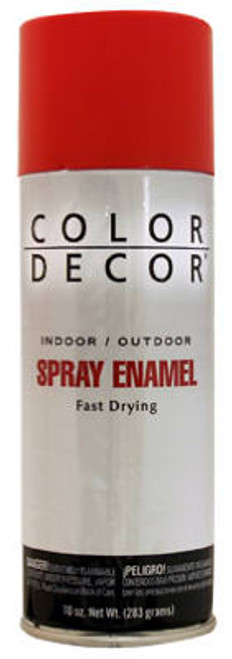 TRUE VALUE MFG COMPANY CDS19-AER SPRAY PAINT, INTERIOR/EXTERIOR, RED GLOS