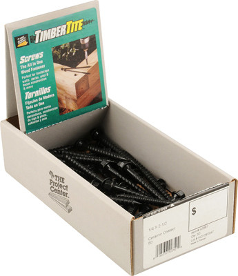 HILLMAN GROUP 47987 TIMBERTITE LANDSCAPE SCREWS, BLACK CERAM
