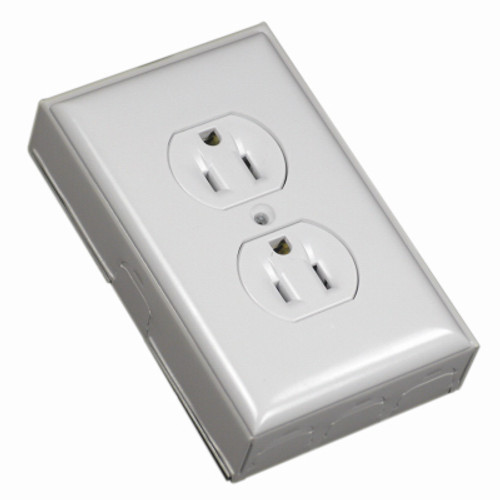 WIREMOLD LEGRAND BW2-D METAL OUTLET BOX WITH DUPLEX/FACEPLATE O