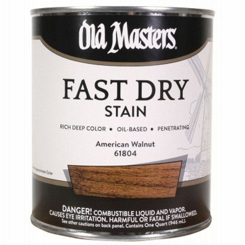 OLD MASTERS 61804 STAIN OB FAST DRY AMER WALNUT