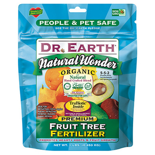 DR EARTH 70656 NATURAL WONDER FRUIT TREE FERTILIZER, 1- DR EARTH 70656 NATURAL WONDER FRUIT TREE FERTILIZER, 1-