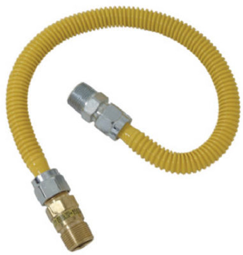 BRASS CRAFT CSSC44R-24 P CONNECTOR GAS CSS SS 1/2MIP 24