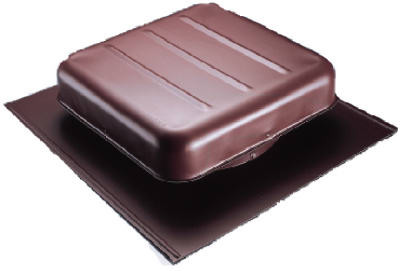 AIR VENT 85158 SQUARE ROOF-VENT, SQUARE, BROWN ALUMINUM